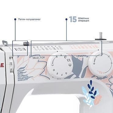 Швейная машина Janome, Электромеханическая, Полуавтомат — 3