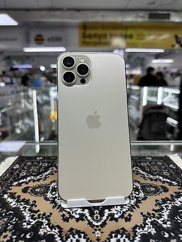 iphone xr pro: IPhone 12 Pro Max, Б/у, 256 ГБ, Серебристый, Защитное стекло, Чехол, 80 % — 1