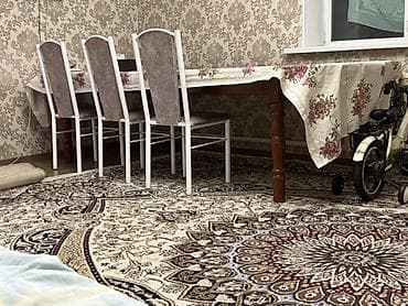 Мебель: Кухонный стол и стул, цвет - Серый — 1