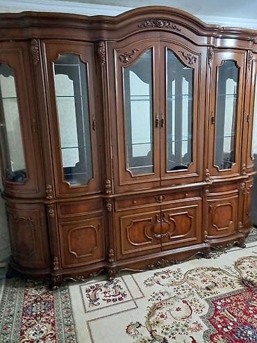 столешницы для ванной: Стенка-шкаф, Тип стенки-шкафа: Горка, Для зала, Особенности: Для хранения посуды — 3
