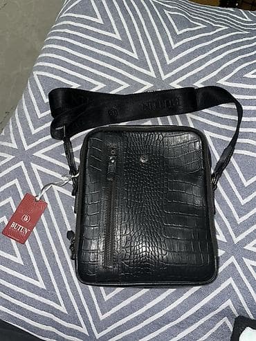 змеиная кожа: Классическая сумка, Butun, Материал: Натуральная кожа, Застежка на молнии, Мужские — 3