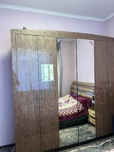 мебель кровати: Спальный гарнитур, Б/у, Двуспальная кровать, Дерево, цвет - Коричневый — 2