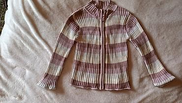 кофта женские: Рубашка, цвет - Серый, Б/у — 5