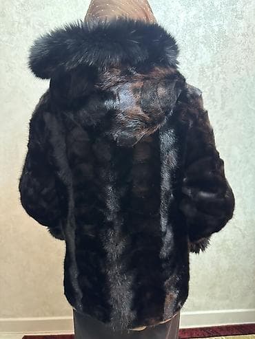женская одежда бишкек оптом и в розницу: Шуба из натурального меха норки, темно-шоколадный оттенок с — 3