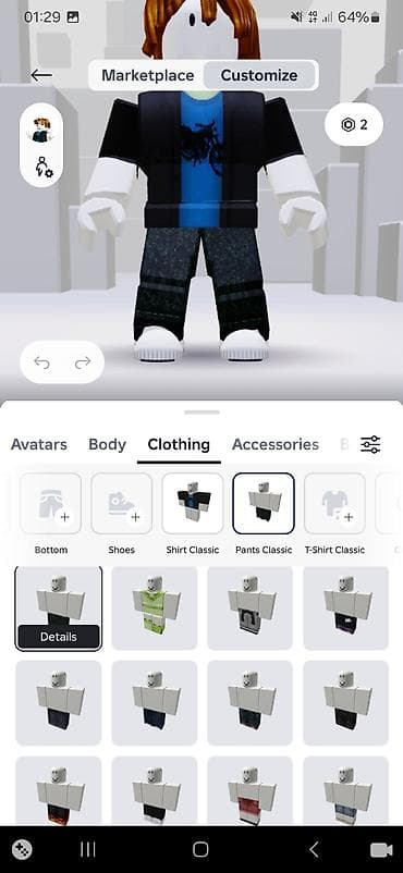 кожыный куртка: Набор аватаров и одежды для Roblox (скриншоты из меню — 6