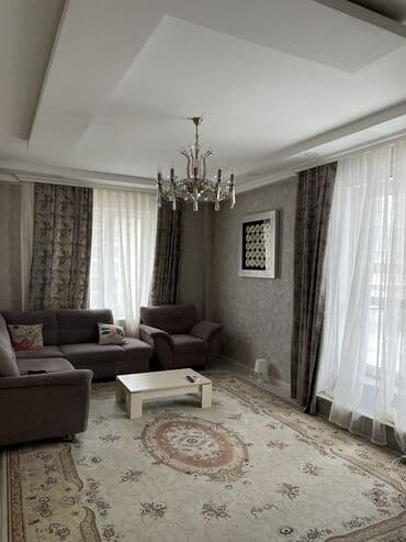 квартиры в бишкеке на долгий срок: 2 комнаты, Собственник, С мебелью полностью — 1