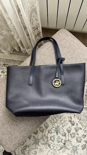 Бижутерия: Сумка-шопер US POLO ASSN Б/У в отличном состоянии - Материал — 1