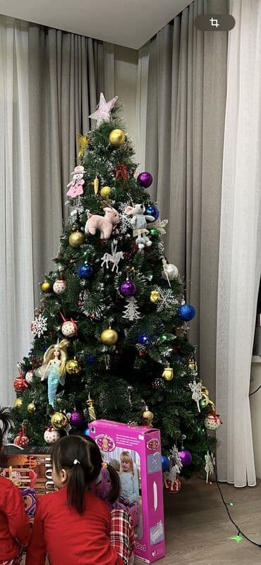 платье на ёлку: Искусственная новогодняя ёлка с густой хвойной кроной и эффектом — 6