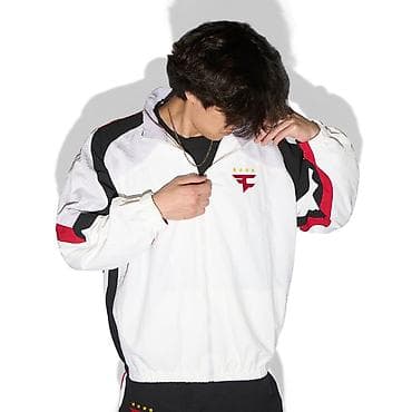 винтажные: Ветровка FaZe Clan с молнией - Спортивная куртка на молнии с высоким — 4