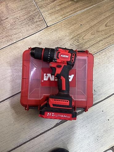 продаю лимон: Аккумуляторная дрель-шуруповерт ALEM - Питание: 21В, литий-ионный — 3