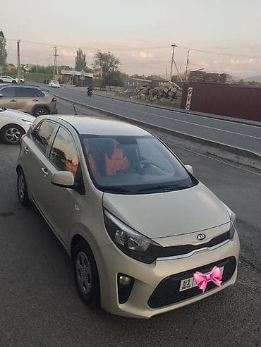 яркие: Kia Morning: 2018 г., 1 л, Автомат, Бензин, Хэтчбэк — 7