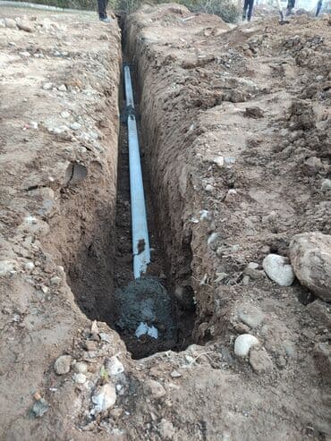 Услуги канализация водопровод траншеи установка трубы и дренажный