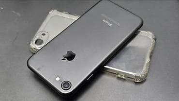 IPhone 7, Б/у, 32 ГБ, Черный, Чехол