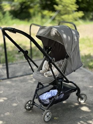 коляска с люлькой: Коляска, Cybex, цвет - Серебристый, Б/у — 2