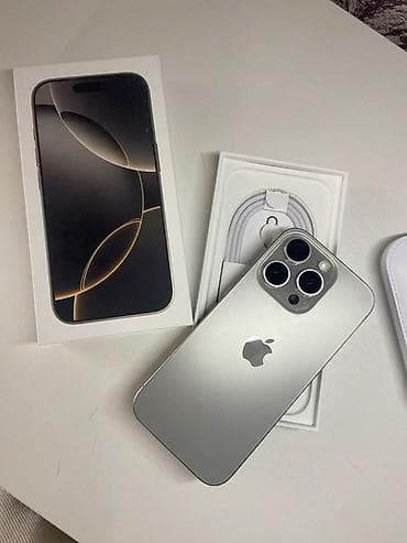 IPhone 16 Pro Max, Natural Titanium, Коробка, 100 %