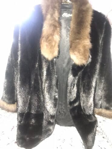 second hend: Продаю шикарную норковую шубу, рукава и воротник соболь, брали за — 7