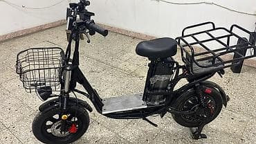bid e2: Электроскутер грузового типа с удобной низкой рамой, сиденьем и двумя — 3
