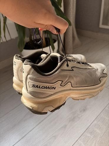 обувь саламон: Кроссовки Salomon XT-6 (арт. 470502), цвет бежево‑песочный. Очень — 1