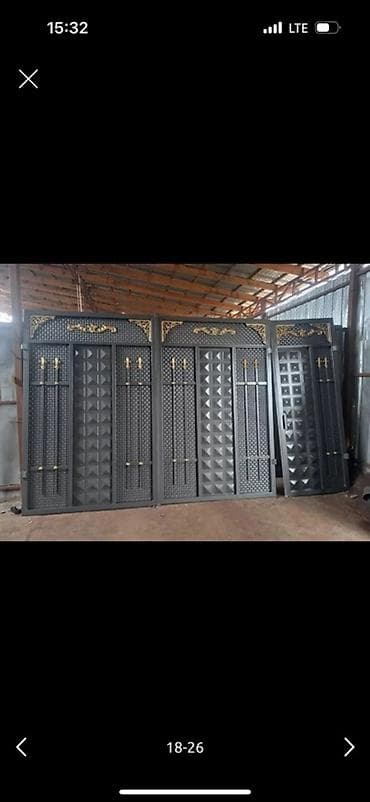 Распашные ворота: Кованые металлические ворота и калитки - Материал: сталь с — 8