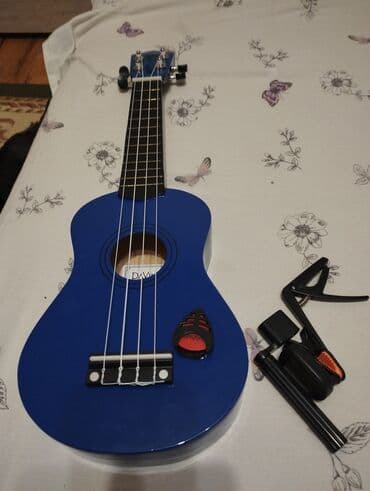 флейта на прямоток: Укулеле сопрано, синий цвет. - Корпус компактного формата сопрано с — 2