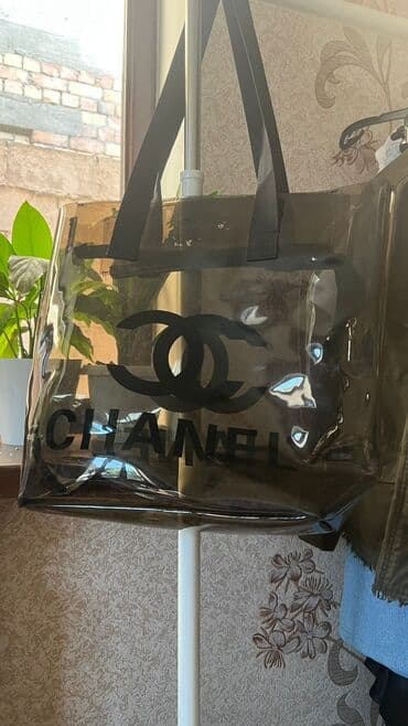 сумка клатч б у: Стильная,прозрачная сумка шопер в хорошем состоянии на пляж идеально — 2