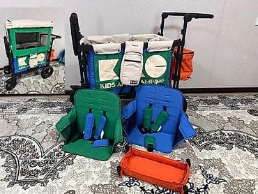 самокат детский: Прогулочная тележка/вагонетка для детей KAC Kids And Camping с — 1