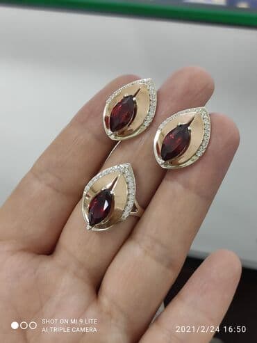 свадебные наборы ручной: Набор украшений, Проба 925, Женские, Новый — 1