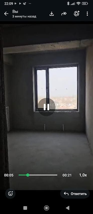 alim: 2 комнаты, 62 м², Аламединский рынок / базар Элитка, ПСО (под самоотделку) — 1