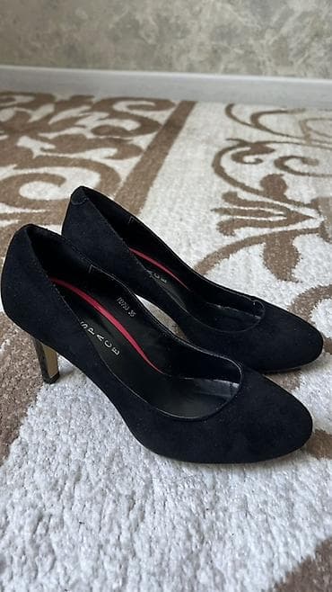 обувь экко: Классические женские туфли-лодочки черного цвета. - Материал верха — 2