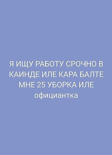 арча бешик 1: Ищу работу в Каинде или Кара-Балте. Возраст 25 лет. Интересуют — 1