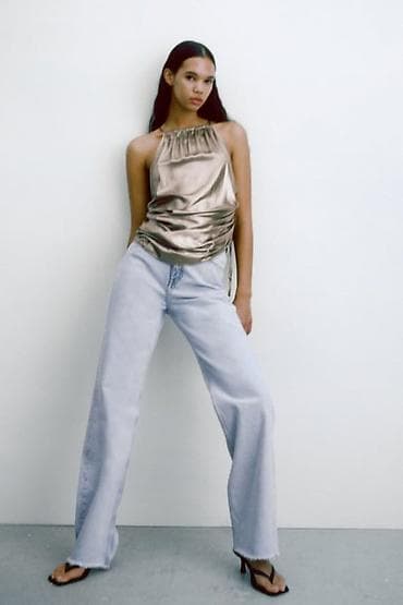mango zara: Блузка, Вечерняя, Удлиненная модель — 5