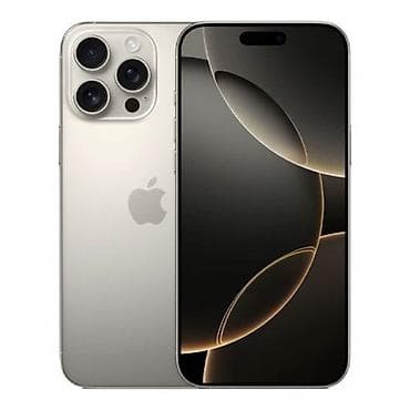 IPhone 16 Pro Max, Новый, 256 ГБ, Natural Titanium, Коробка, 90 %