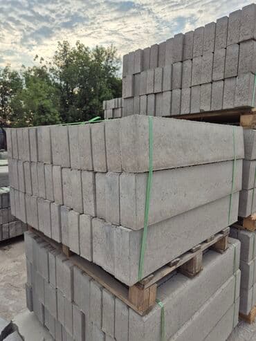 брусчатка бишкек дом брусчатки'' тротуарная плитка бордюры бишкек: Тротуарный бордюр, Бетонный, Другие особенности, 100 — 3