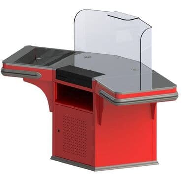 кассовое оборудование для магазина: Кассовый бокс - модель экспресс-касса корнер длина транспортера — 1