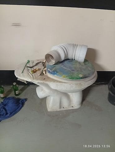 ящик для мусора: Унитаз Напольный, Материал: Керамика — 2