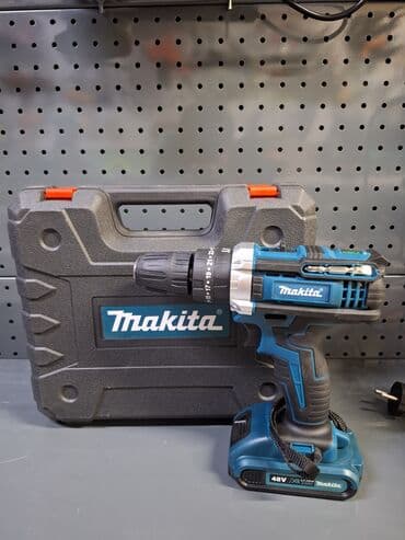 шуруповерт макита цена: Шуруповерт щеточный фирма: макита Среднее качество! два аккумулятора — 1