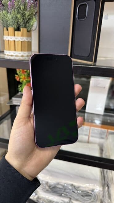 iphone разбит: IPhone 16, Б/у, 256 ГБ, Розовый, Коробка, 92 % — 2
