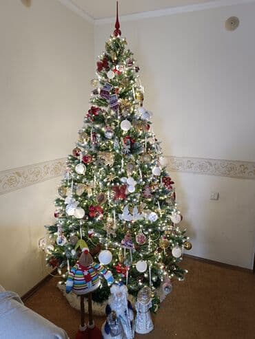 искусственная ёлка: Кара-Балта Новогодняя ёлка 2,4 м Пышная, густая, очень красиво — 6