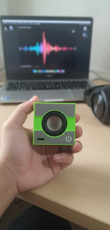 купить колонки бишкек: Портативная мини‑колонка Bluetooth - Форм‑фактор: компактный куб - — 2