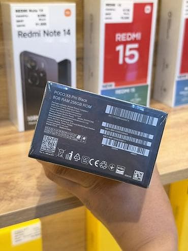 sony 5: Poco X8 Pro, Новый, 256 ГБ, цвет - Черный, В рассрочку, 1 SIM, 2 SIM, eSIM — 3