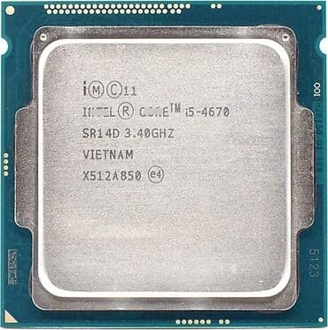 Процессор, Б/у, Intel Core i5, 4 ядер, Для ПК
