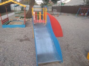 пластиковые горки для детей: Детская горка Для улицы, Металл, Новый — 3