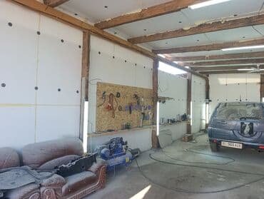 проект гаража на 1 машину: Металлический бокс/ангар из профнастила №3301. - Широкие раздвижные — 5