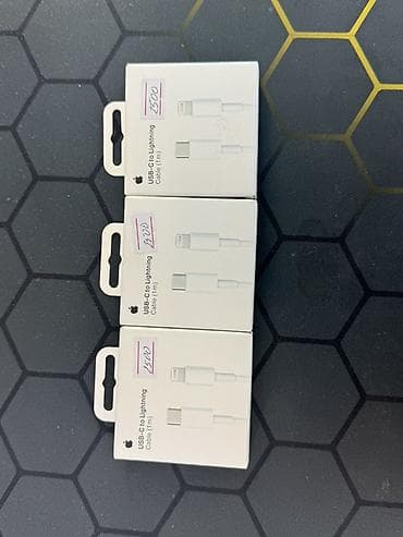 Техника жана электроника: Оригинальные аксессуары Apple: 1) Кабель Apple USB‑C to Lightning (1 — 1
