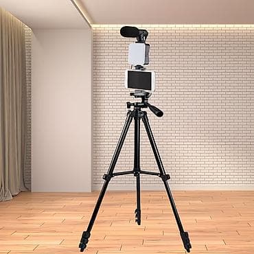 Комплект для мобильной съемки: штатив + держатель для смартфона +