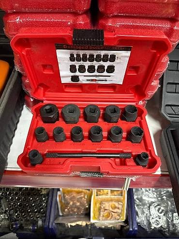 Набор экстракторов для повреждённых болтов/гаек в кейсе - Назначение