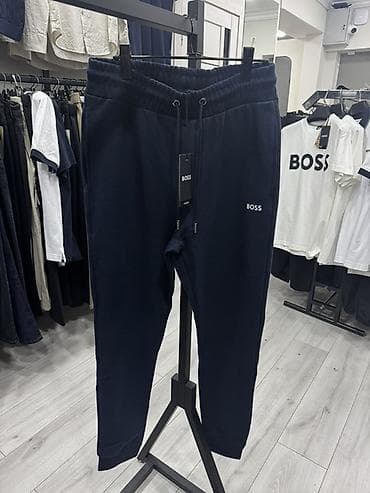 Мужские брюки, M, L, XL, Boss, Новый, цвет - Синий, Самовывоз