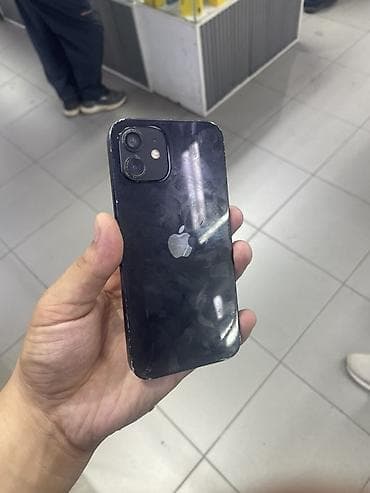 IPhone 12, Б/у, 64 ГБ, Черный, 100 %