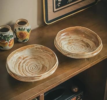 fire maple: Керамические сервировочные блюда ручной работы - Материал: керамика — 1