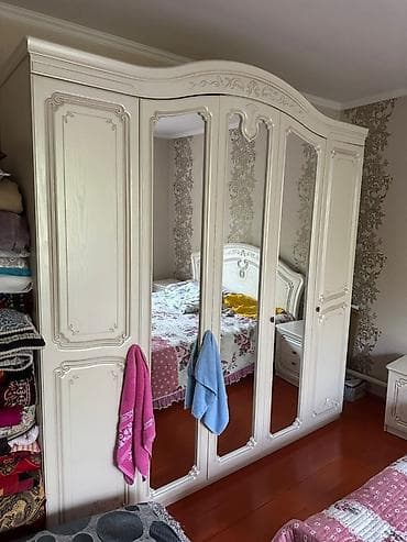 third edition solution: Спальный гарнитур, Шкаф, МДФ, цвет - Бежевый — 1